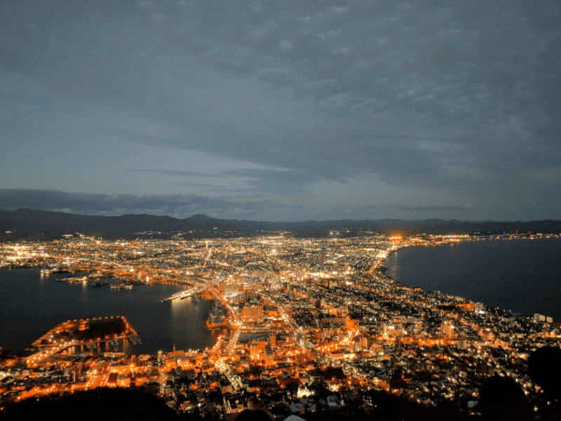 函館の美しい夜景